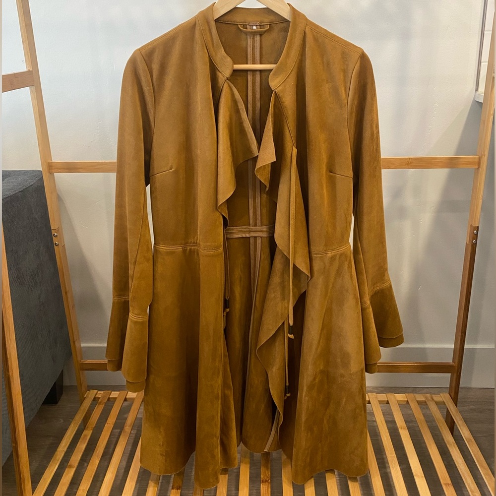 Free People Flare Longline Coat